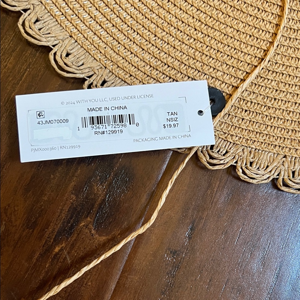 NWT Jessica Simpson Tan Sun Hat - Picture 4 of 9